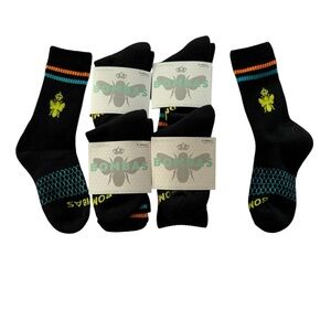 Bombas Socks XS 5 Pair Bundle Youth Size 1-3 NWT Black Antimicrobial Honeycomb